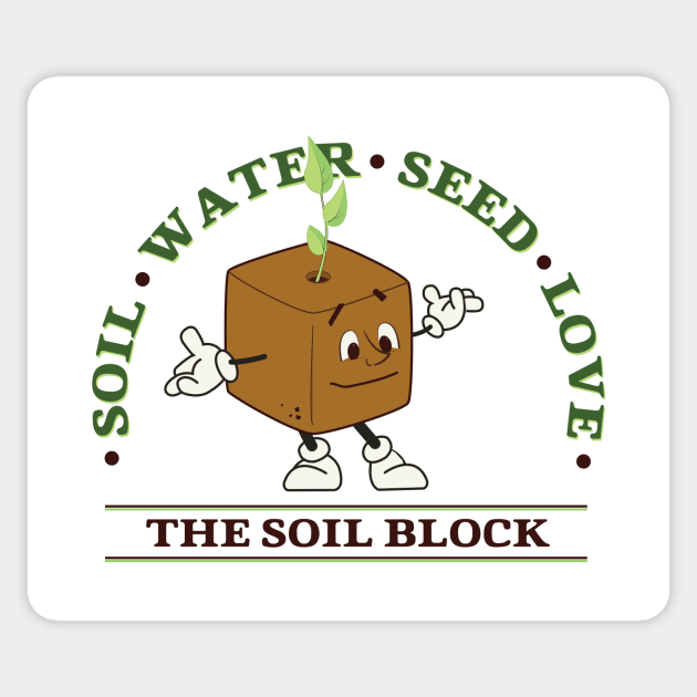 the Soil Block Sticker by Eugene and Jonnie Tee's